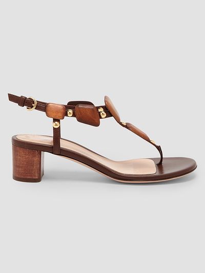 Gianvito Rossi Women's 45MM Beaded Leather Sandals