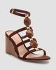 Gianvito Rossi Women's 70MM Beaded Suede Wedges - 2