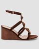 Gianvito Rossi Women's 70MM Beaded Suede Wedges - 6