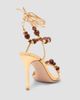 Gianvito Rossi Women's 95MM Beaded Leather Sandals - 3