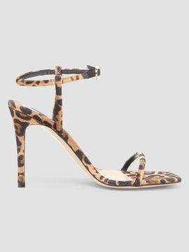 Gianvito Rossi Women's 95MM Leopard-Print Velvet Sandals