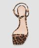 Gianvito Rossi Women's 95MM Leopard-Print Velvet Sandals - 4
