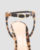 Gianvito Rossi Women's 95MM Leopard-Print Velvet Sandals - 5