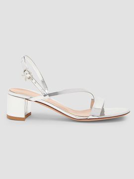 Gianvito Rossi Women's Betsey 45MM Metallic Leather Sandals