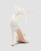 Gianvito Rossi Women's Evie 105MM Lace & Leather Sandals - 3