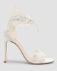 Gianvito Rossi Women's Evie 105MM Lace & Leather Sandals - 6