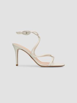 Gianvito Rossi Women's Jungle Mamba 85MM Leather & Rhinestone Sandals