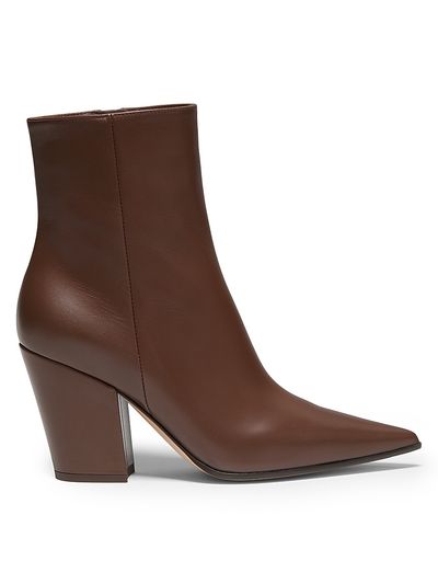 Gianvito Rossi Women's Keinna 85MM Leather Block-Heel Booties