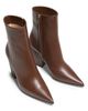 Gianvito Rossi Women's Keinna 85MM Leather Block-Heel Booties - 4