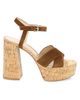 Gianvito Rossi Women's Suede & Cork Platform Sandals - 1