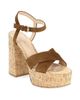Gianvito Rossi Women's Suede & Cork Platform Sandals - 2