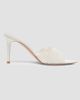 Gianvito Rossi Women's Yvonne 85MM Mesh Lace & Leather Mule Sandals - 1