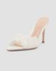 Gianvito Rossi Women's Yvonne 85MM Mesh Lace & Leather Mule Sandals - 2