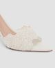 Gianvito Rossi Women's Yvonne 85MM Mesh Lace & Leather Mule Sandals - 5