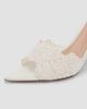 Gianvito Rossi Women's Yvonne 85MM Mesh Lace & Leather Mule Sandals - 7