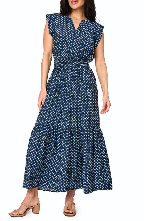 GIBSONLOOK GIBSONLOOK Bohemian Smock Waist Maxi Dress