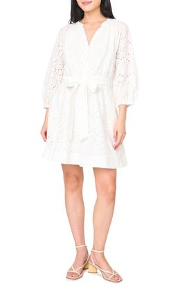 GIBSONLOOK GIBSONLOOK Cotton Eyelet Shirtdress