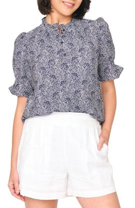 GIBSONLOOK GIBSONLOOK Dianthus Floral Puff Sleeve Top