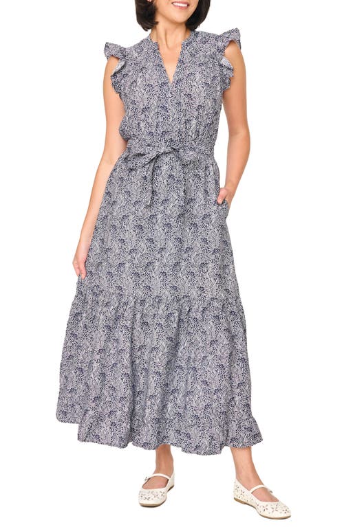 GIBSONLOOK GIBSONLOOK Floral Tie Waist Maxi Dress