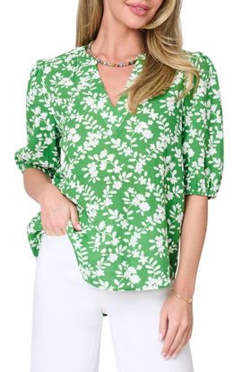 GIBSONLOOK GIBSONLOOK Meadow Print Puff Sleeve Top