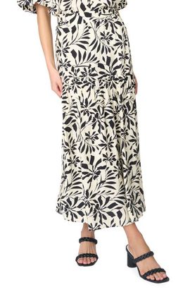 GIBSONLOOK GIBSONLOOK Playa Floral Tiered High Waist Maxi Skirt
