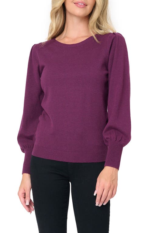GIBSONLOOK GIBSONLOOK Silver Bells Blouson Sleeve Sweater