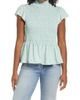GIBSONLOOK GIBSONLOOK Smocked Detail Peplum Top - 1