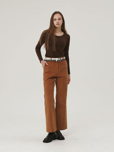 GIEMAR CORDUROY PANTS CAMEL