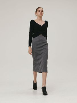 GIEMAR H-LINE SKIRT GRAY