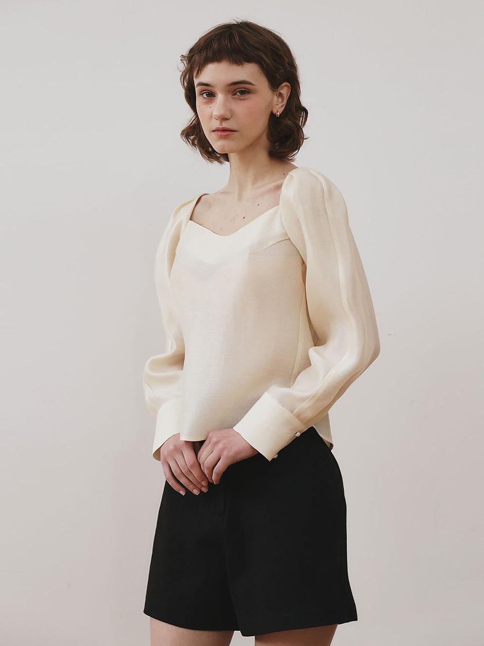GIEMAR LOVE SCARF BLOUSE