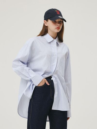 GIEMAR OVERSIZED STRIPE SHIRTS