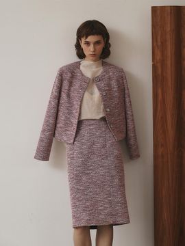 GIEMAR ROMANTIC HLINE SKIRT PINK