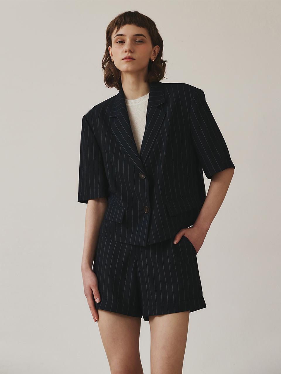 GIEMAR STRIPE JACKET NAVY