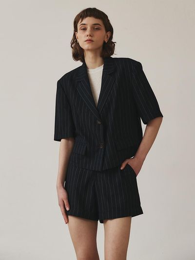 GIEMAR STRIPE JACKET NAVY