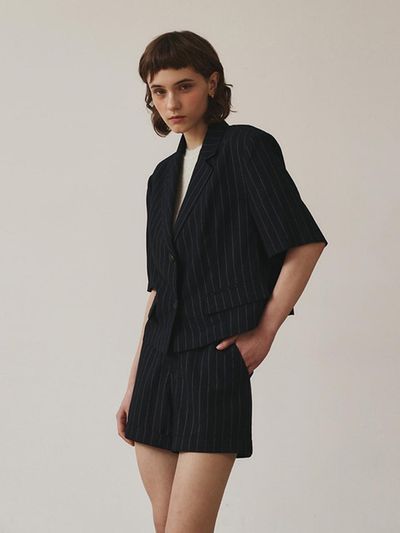 GIEMAR STRIPE PANTS NAVY