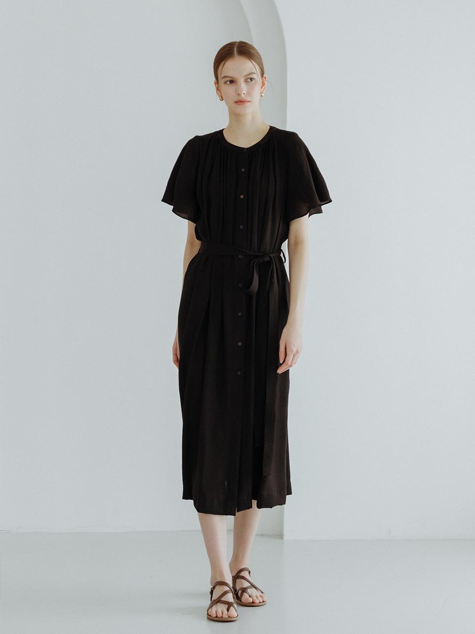 GIEMAR SUMMER LONG DRESS BLACK