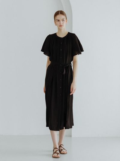 GIEMAR SUMMER LONG DRESS BLACK