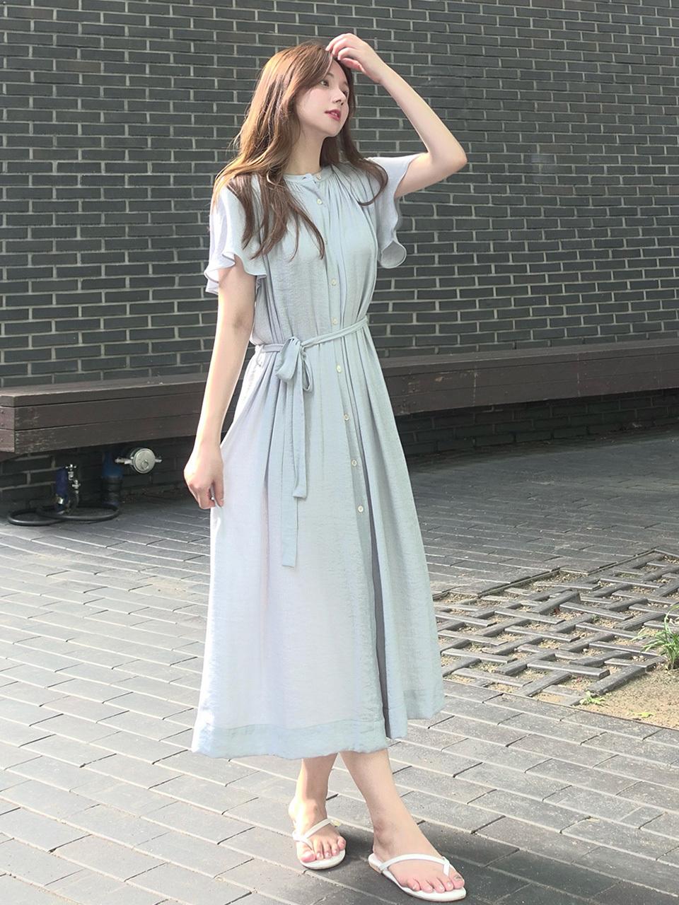 GIEMAR SUMMER LONG DRESS SKY BLUE