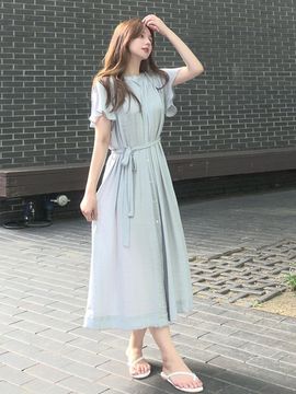 GIEMAR SUMMER LONG DRESS SKY BLUE