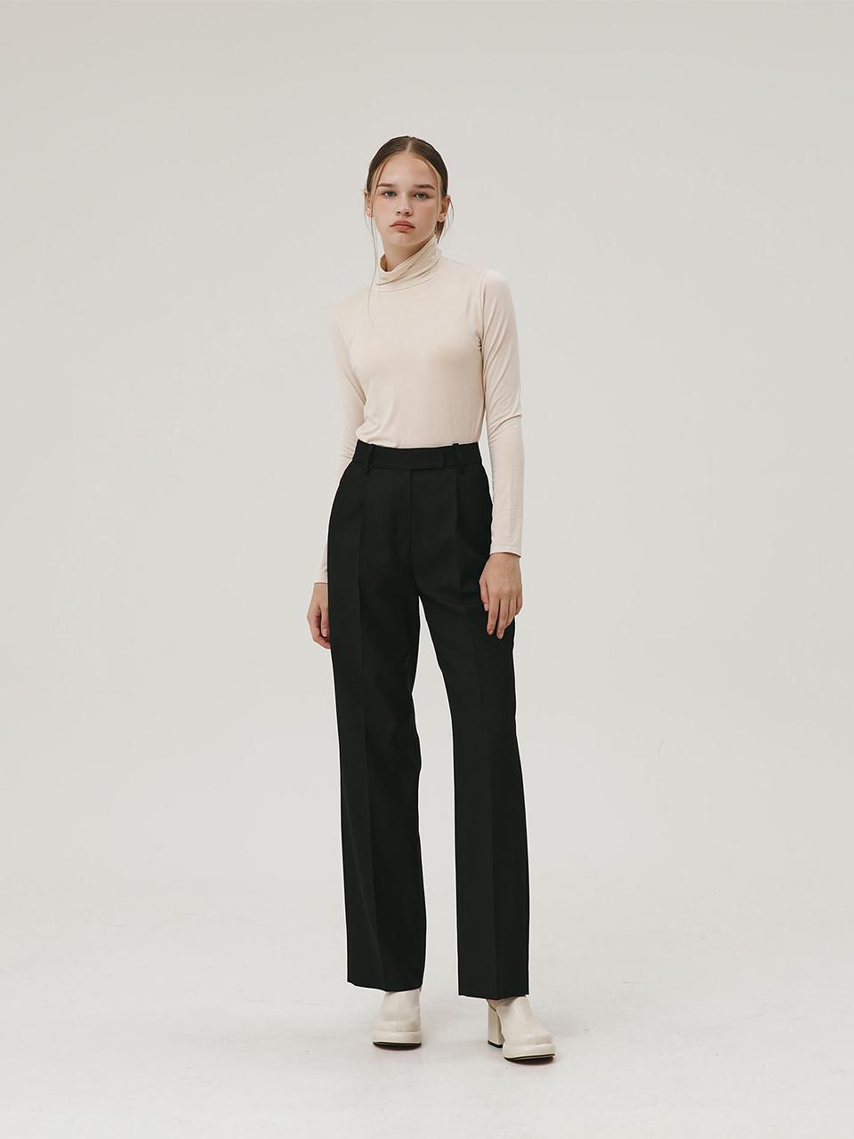 GIEMAR TENCEL SLACKS BLACK