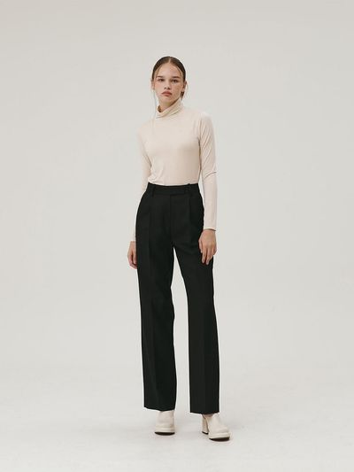 GIEMAR TENCEL SLACKS BLACK