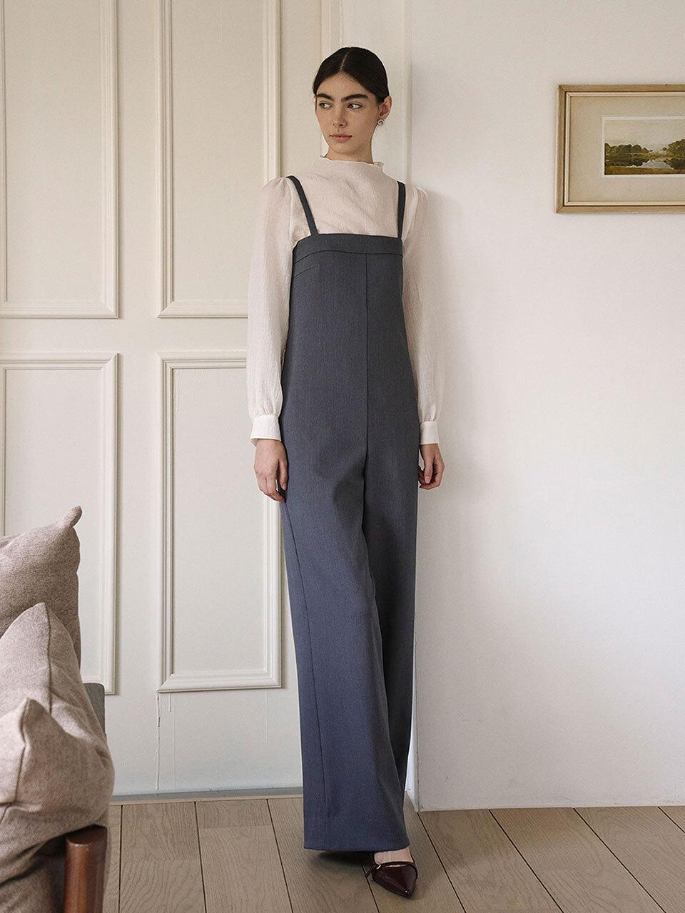 GIEMAR Wide Fit Two-Tone Jumpsuit [Gray]