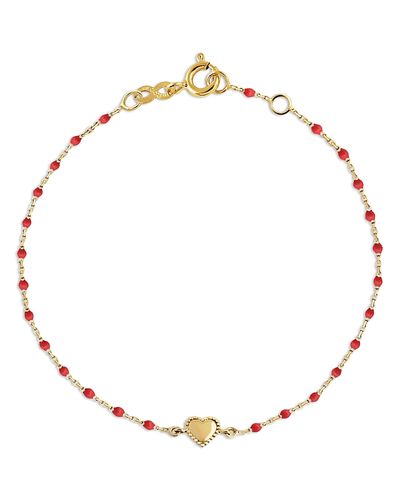 Gigi Clozeau Gigi Clozeau 18K Yellow Gold Mini Gigi Lucky Heart Bracelet