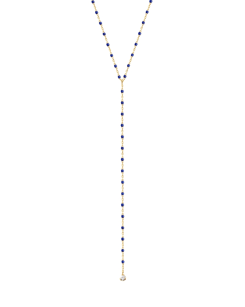 Gigi Clozeau Gigi Clozeau 18K Yellow Gold Mini Gigi Party Diamond Y Necklace, 0.04 tcw