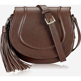 GiGi New York GiGi New York Jenni Saddle Bag Pebble Grain Leather