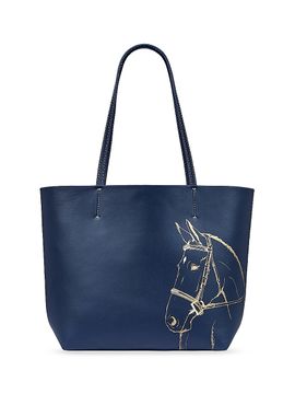 GiGi New York Women's Melissa Bamber x GiGi New York Hunter Horse-Embossed Leather Tote Bag