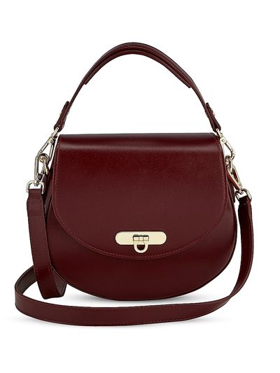 GiGi New York Women's Sophia Leather Saddle Bag