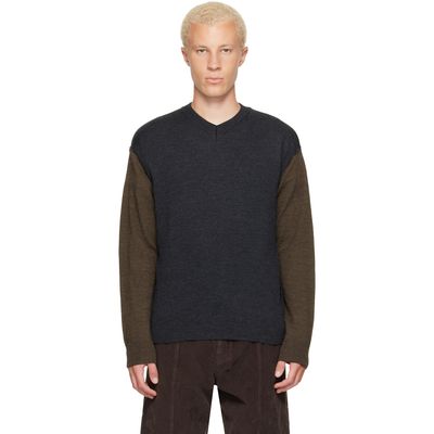 Gimaguas Gimaguas Black & Khaki Toni Sweater
