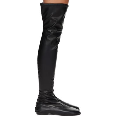 Gimaguas Gimaguas Black High Leather Tall Boots