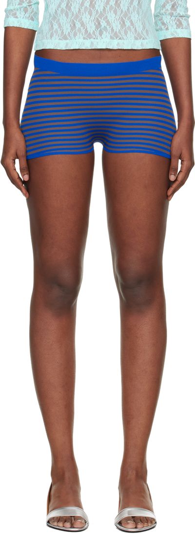 Gimaguas Gimaguas Blue & Brown Camu Shorts